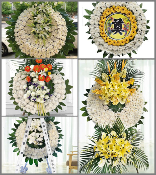 山东青岛莱西市院上镇段家许村花圈速递
